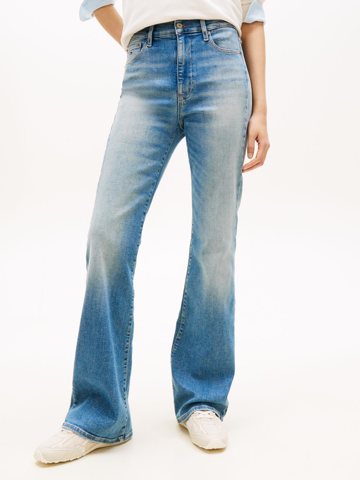 Sylvia High Rise Bootcut Jeans — Blue