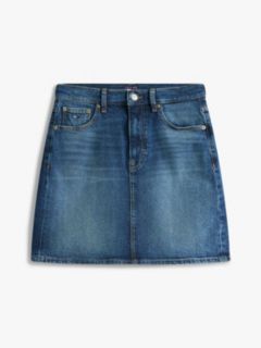Ultra High Rise Mom Denim Mini Skirt — Blue 5