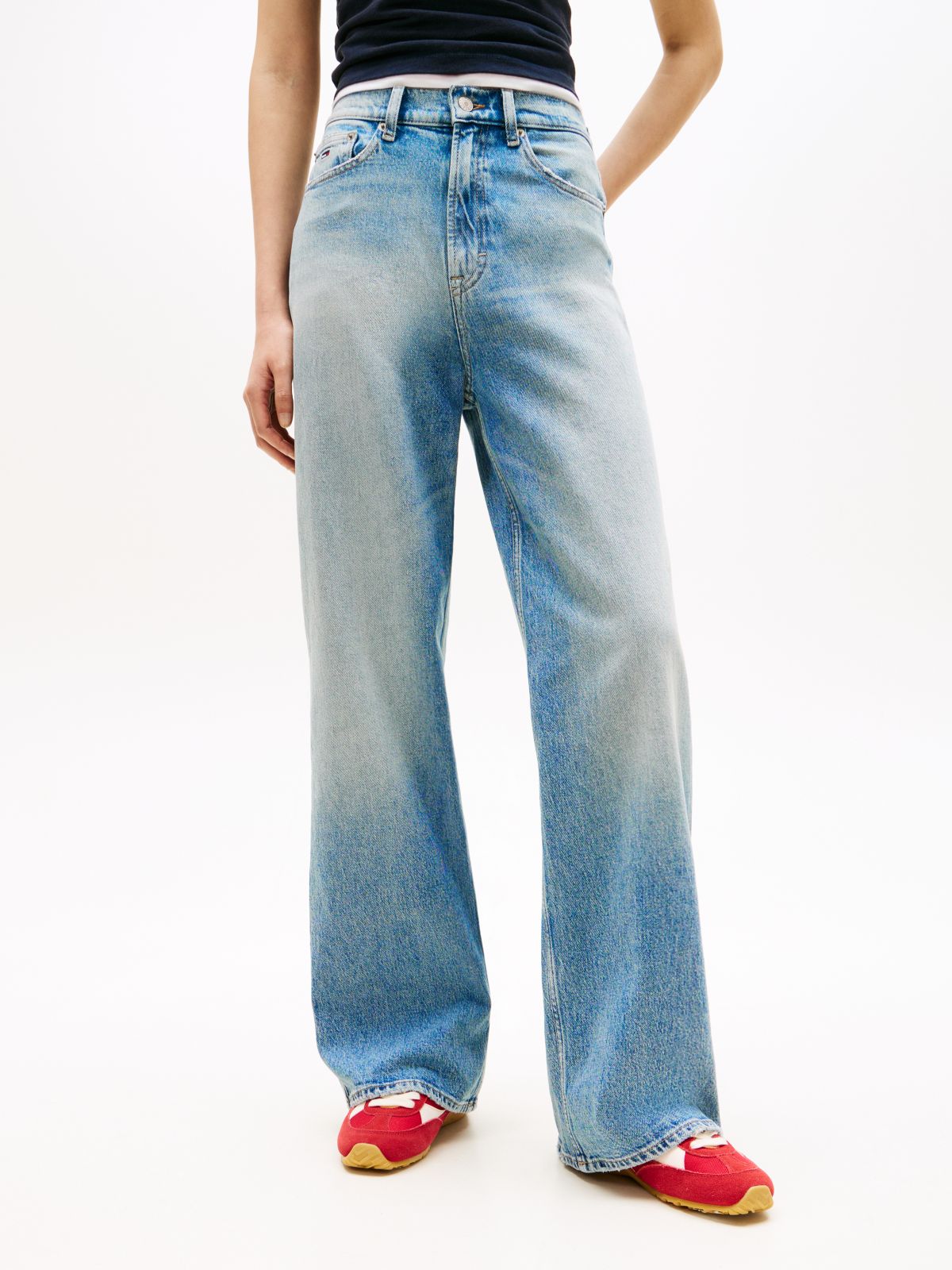 Claire High Rise Wide Jeans — Blue