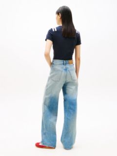 Claire High Rise Wide Jeans — Blue 4