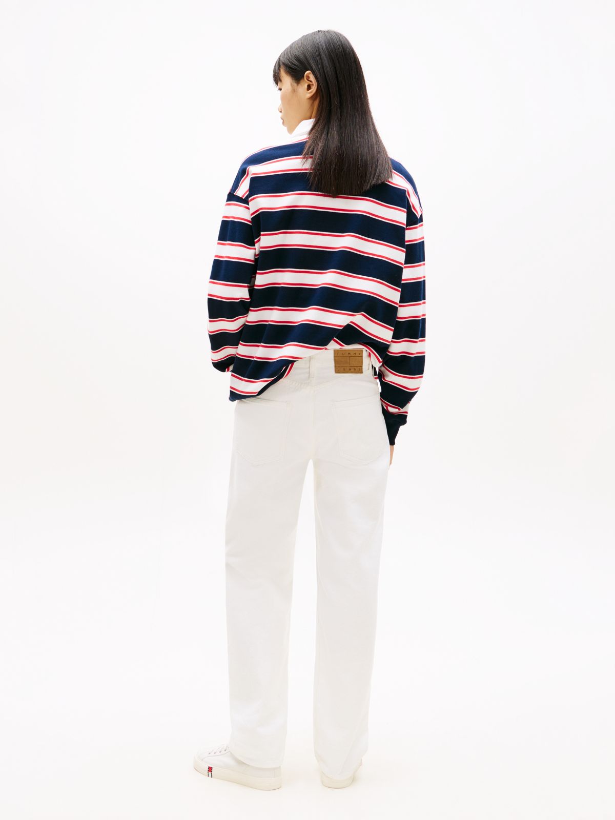 Layla High Rise Straight White Jeans — White