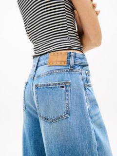 Whiskered Balloon Tapered Leg Jeans — Blue 3