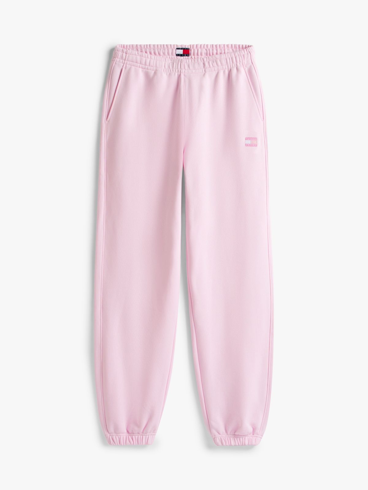 Tommy Badge Relaxed Cuffed Leg Joggers — Pink