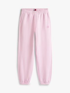 Tommy Badge Relaxed Cuffed Leg Joggers — Pink 5