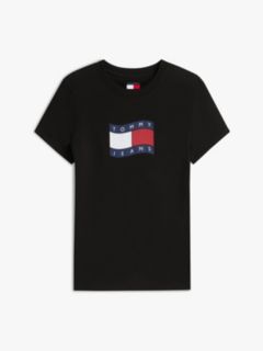 Wavy Flag Jersey Slim T-Shirt — Black 5