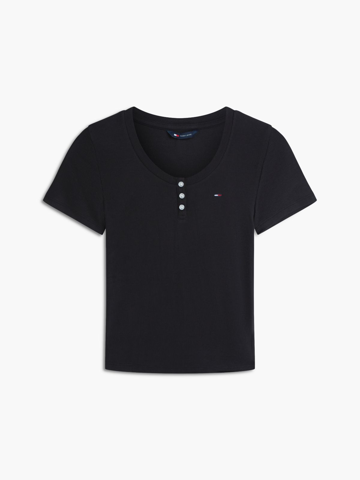 Slim Henley T-Shirt — Black