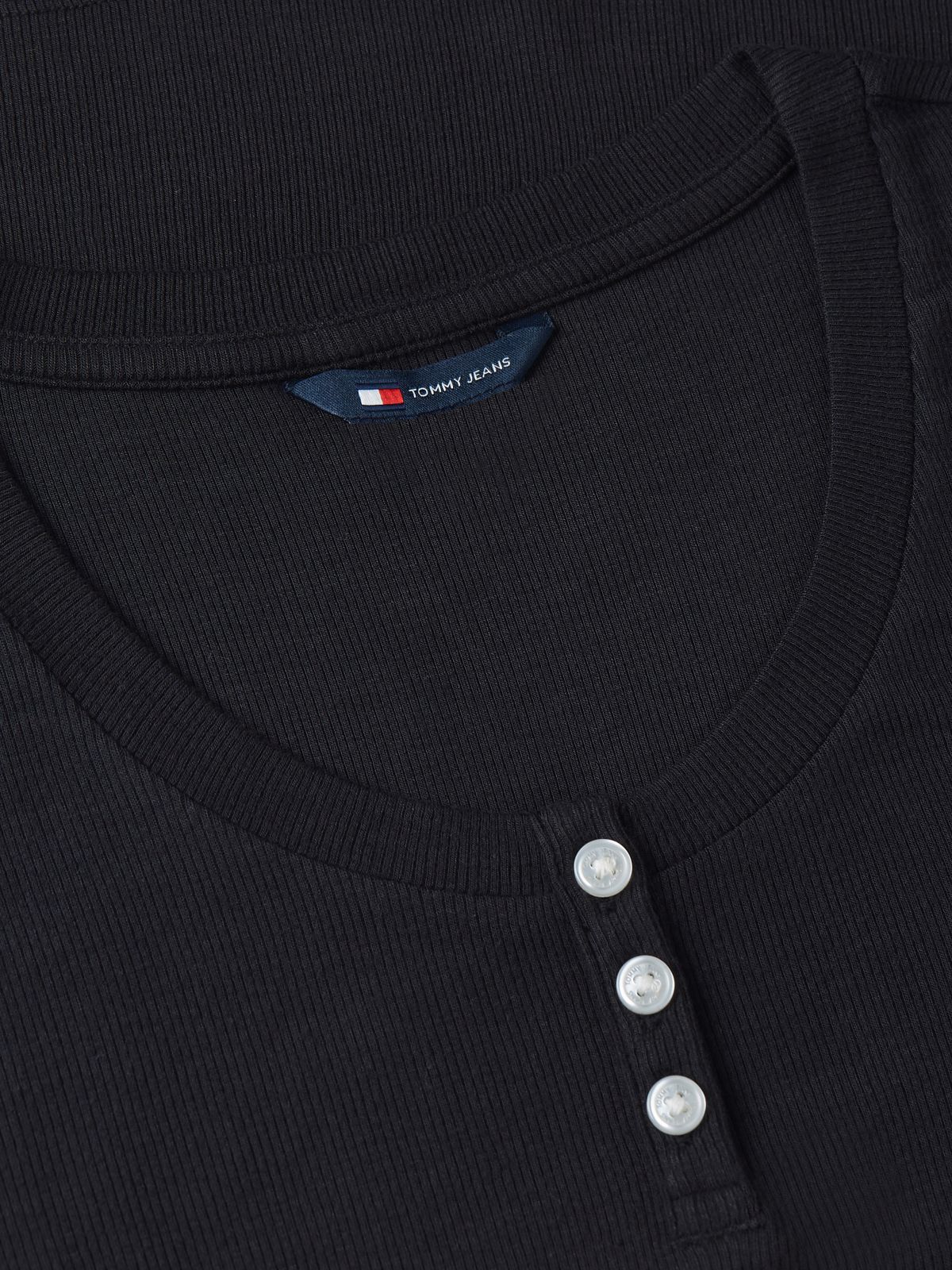 Slim Henley T-Shirt — Black