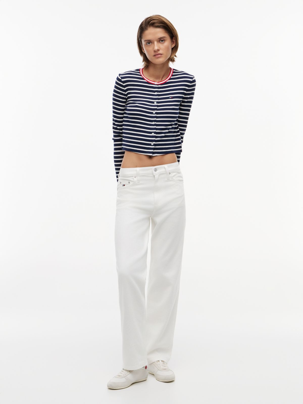 Slim Jersey Cardigan — Multi
