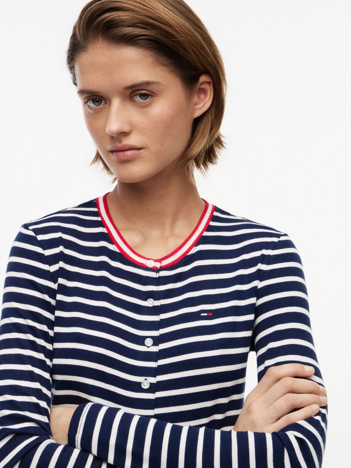 Slim Jersey Cardigan — Multi