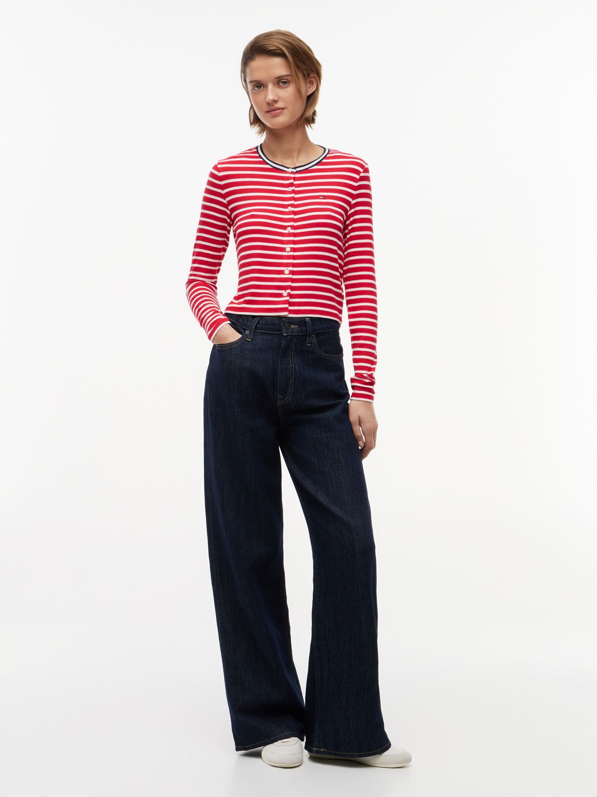 Slim Jersey Cardigan — Multi