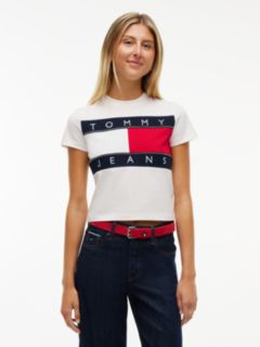 Tommy Flag T-Shirt — White 1