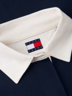 Tommy Flag Jersey Oversized Rugby Shirt — Blue 6
