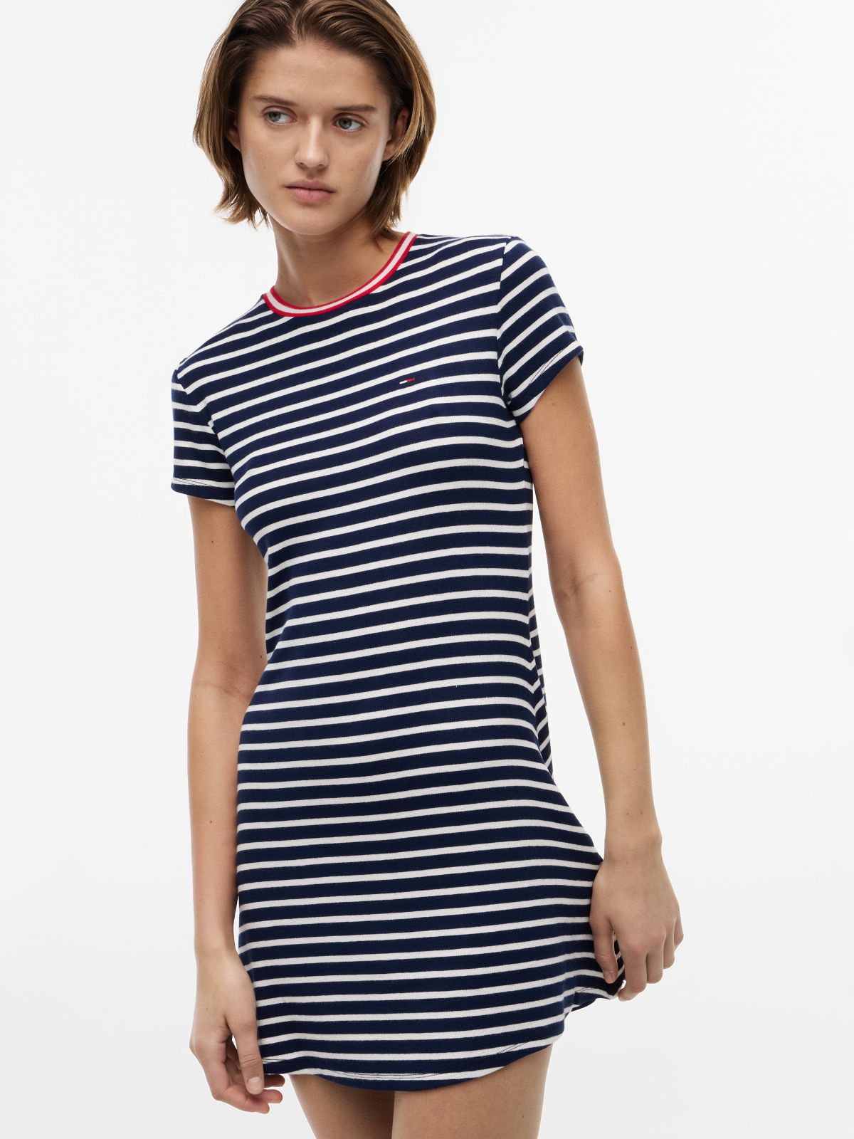 Jersey Fit And Flare Mini Dress — Multi