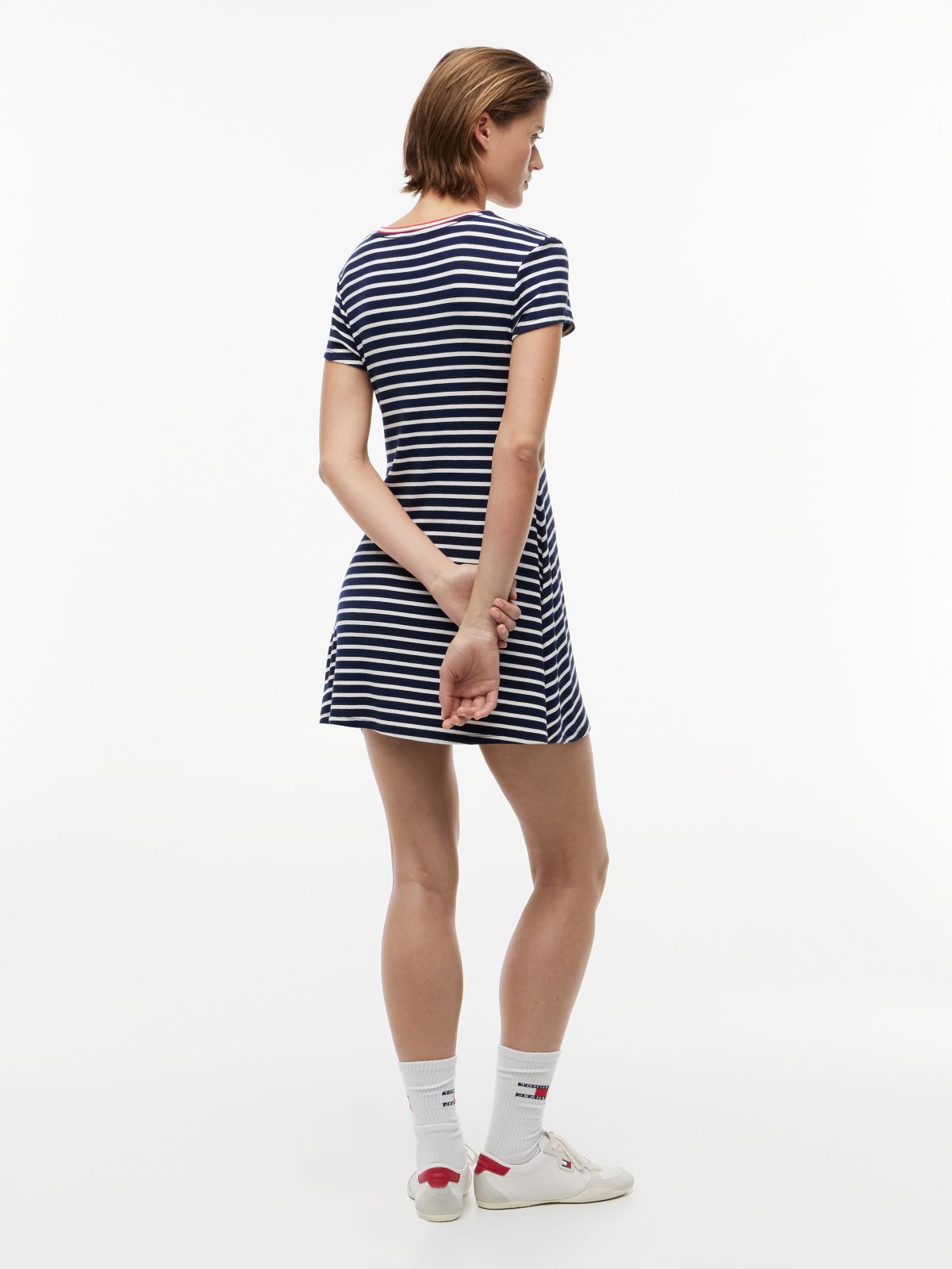 Jersey Fit And Flare Mini Dress — Multi