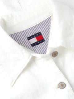 Textured Twill A-Line Mini Shirt Dress — White 6