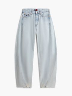 Ella High Rise Barrel Twisted Seam Jeans — Blue 5