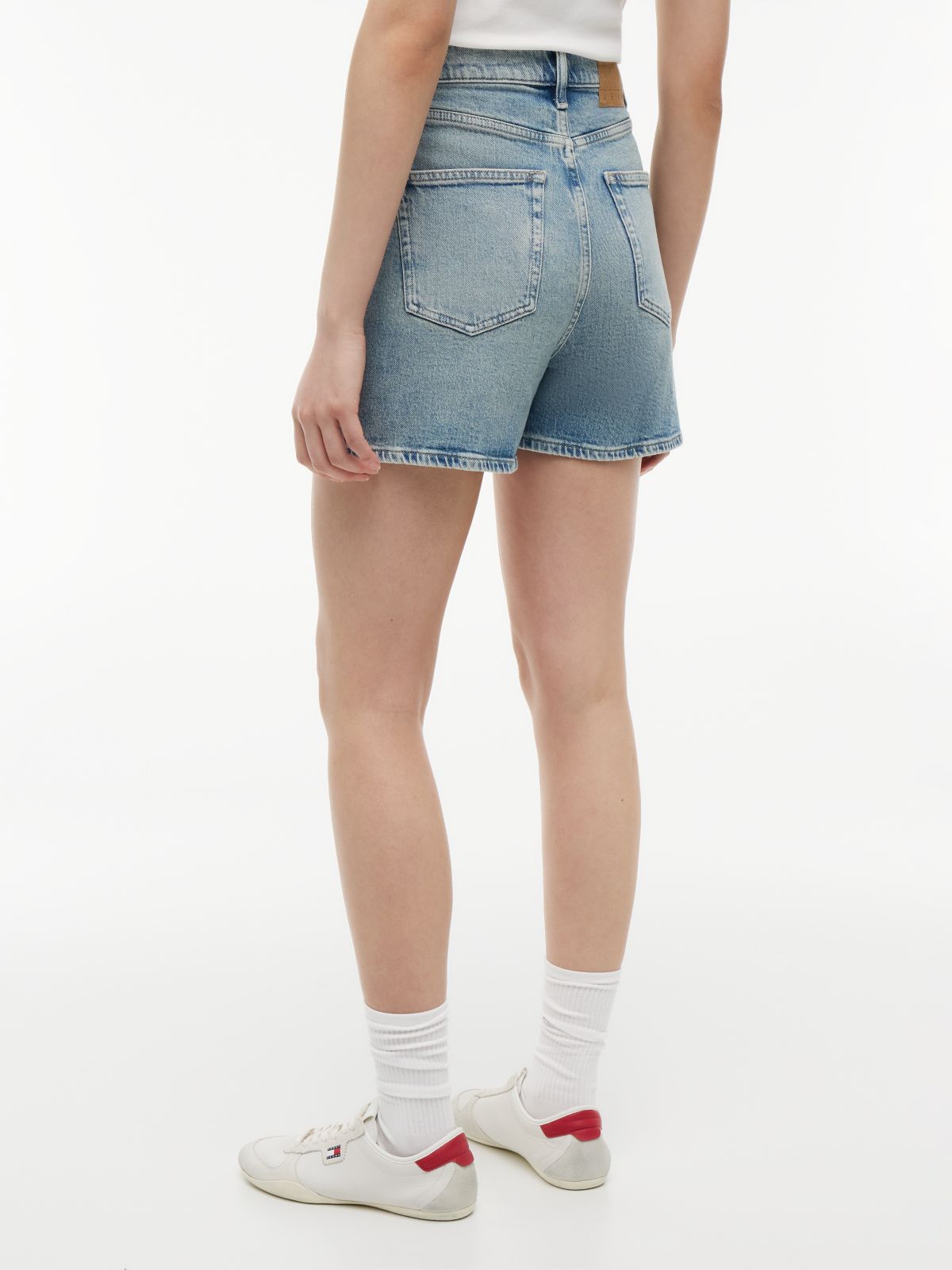 Vintage Mom Mid Rise Denim Shorts — Blue