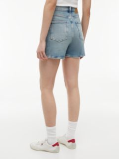 Vintage Mom Mid Rise Denim Shorts — Blue 4