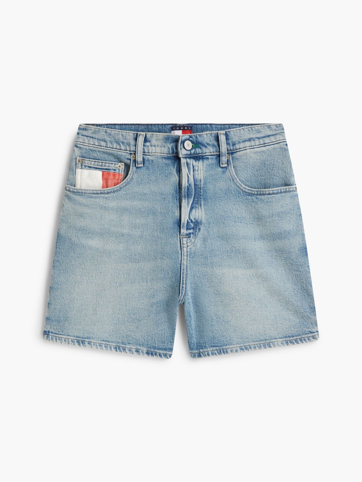 Vintage Mom Mid Rise Denim Shorts — Blue