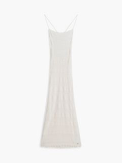 Chevron Knit Slim Cami Dress — Beige 5
