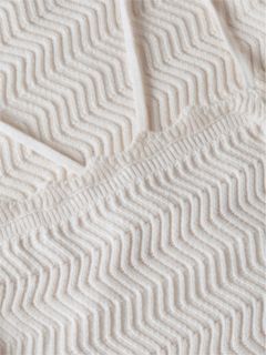 Chevron Knit Slim Cami Dress — Beige 6
