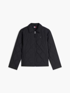 Water Repellent Quilted Relaxed Jacket — Black 5