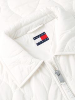 Water Repellent Quilted Relaxed Jacket — White 6