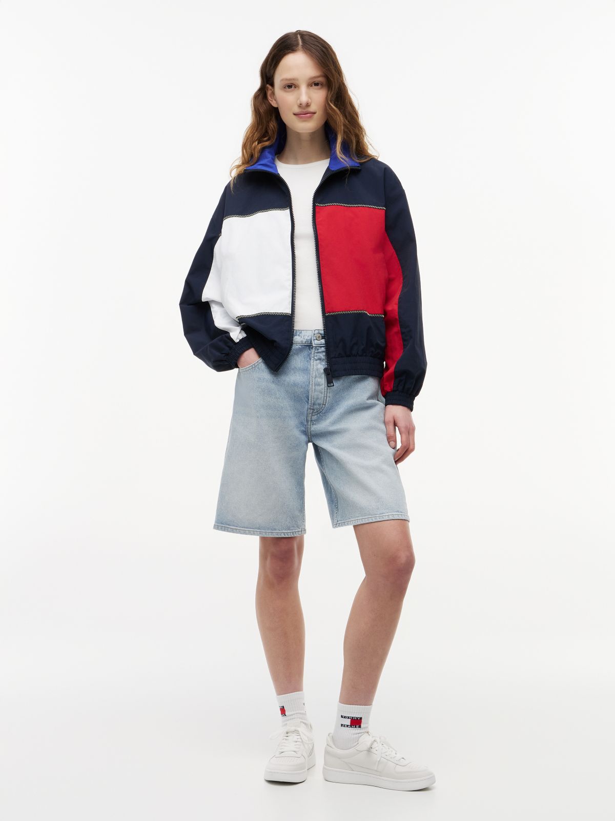 Back Logo Regatta Oversized Windbreaker — Blue