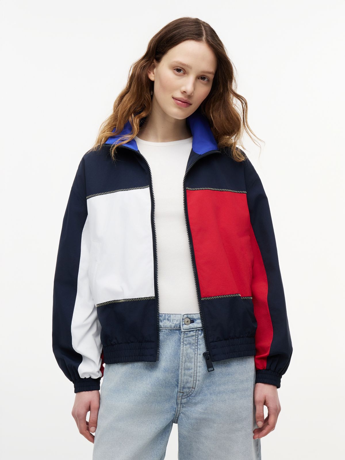 Back Logo Regatta Oversized Windbreaker — Blue