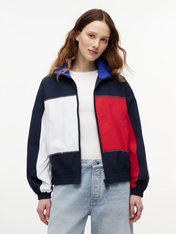 Back Logo Regatta Oversized Windbreaker — Blue