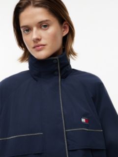 Water Resistant Oversized Regatta Windbreaker — Blue 3