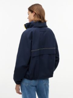 Water Resistant Oversized Regatta Windbreaker — Blue 5