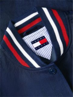 Crest Embroidery Varsity Jacket — Blue 6