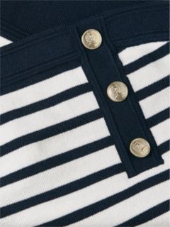 Gold-Tone Button Knit Extra Slim Bandeau — Blue 6