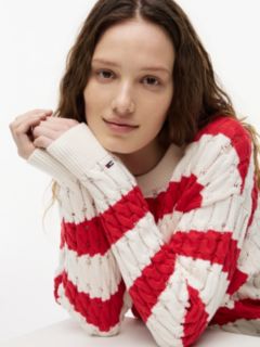 Loose Cable Knit Jumper — Multi 3