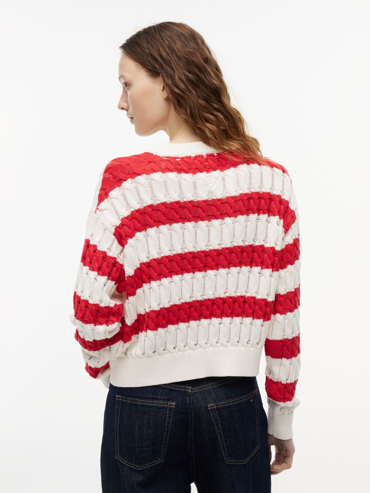 Loose Cable Knit Jumper — Multi