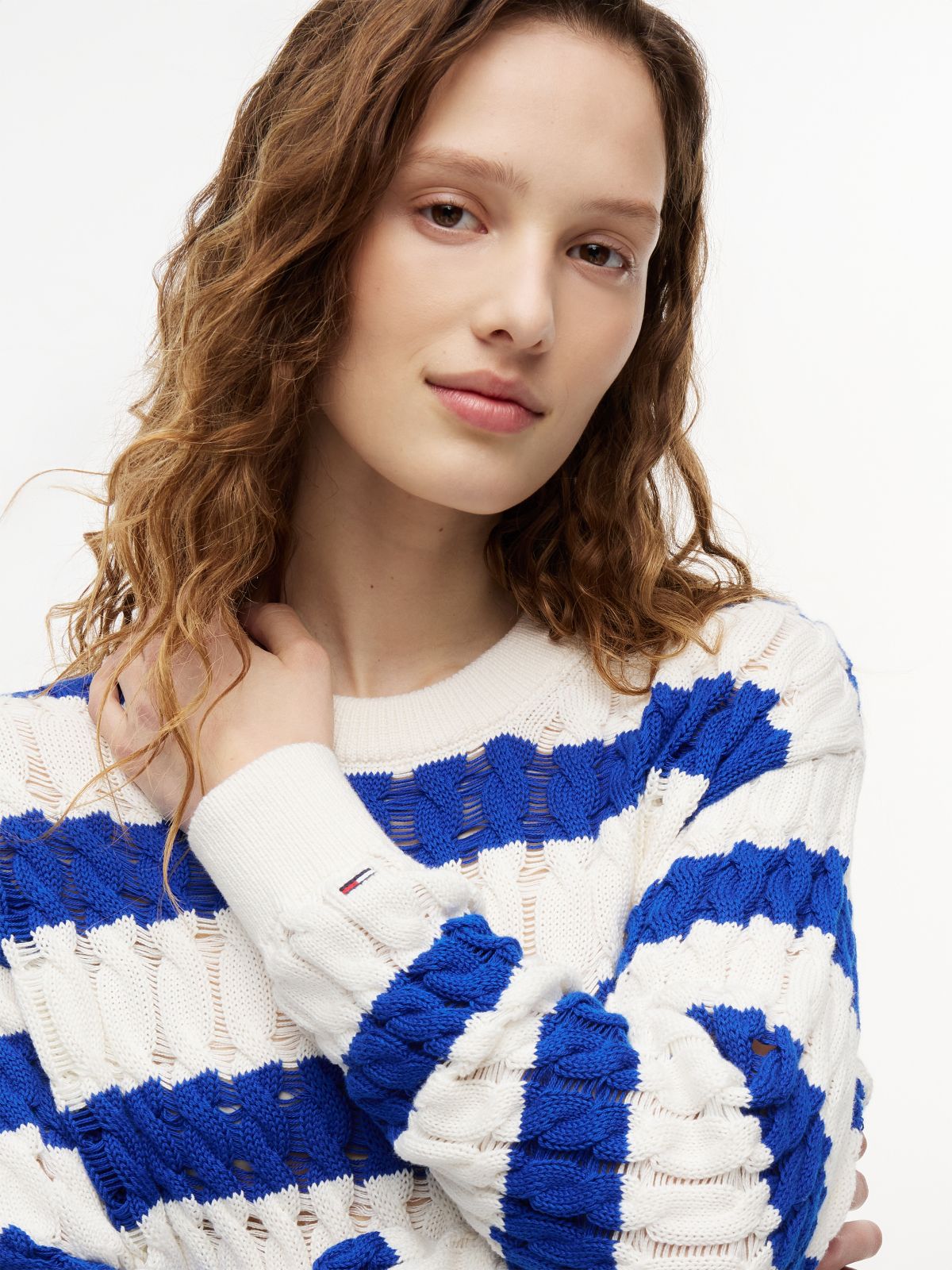 Loose Cable Knit Jumper — Multi