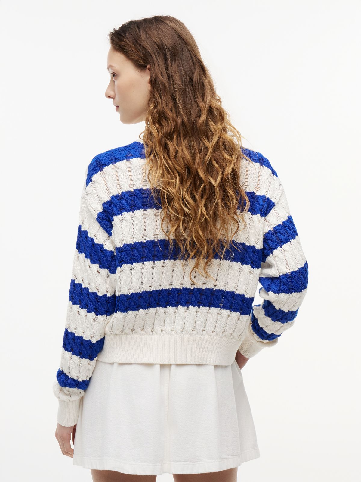 Loose Cable Knit Jumper — Multi
