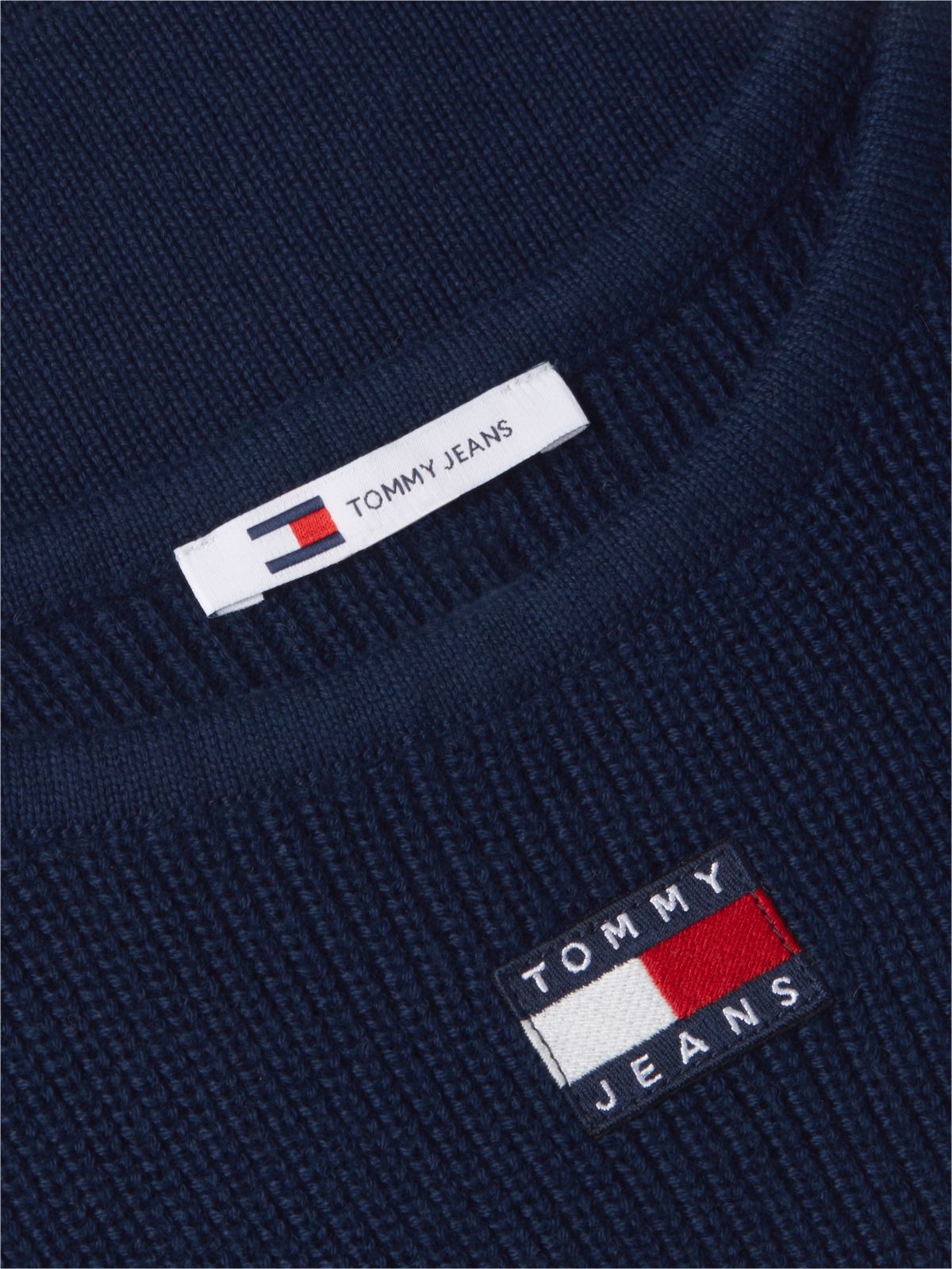 Tommy Badge Stripe Knit Tank Top — Blue