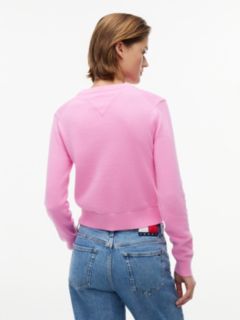 Tommy Flag Crew Neck Jumper — Pink 4