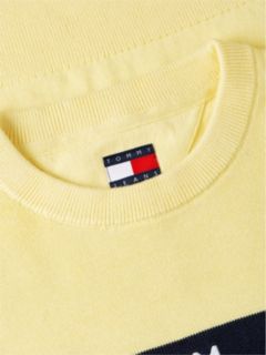 Tommy Flag Crew Neck Jumper — Yellow 6