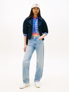 Kira Mid Rise Straight Jeans — Blue 1