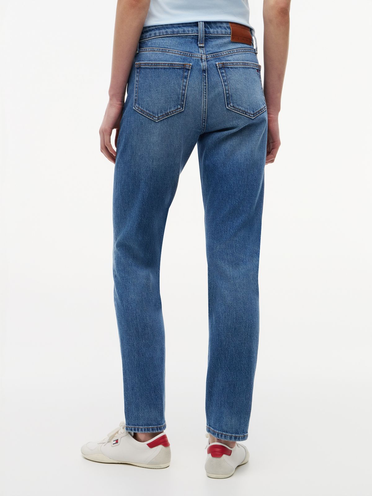 Lucy Mid Rise Slim Jeans — Blue
