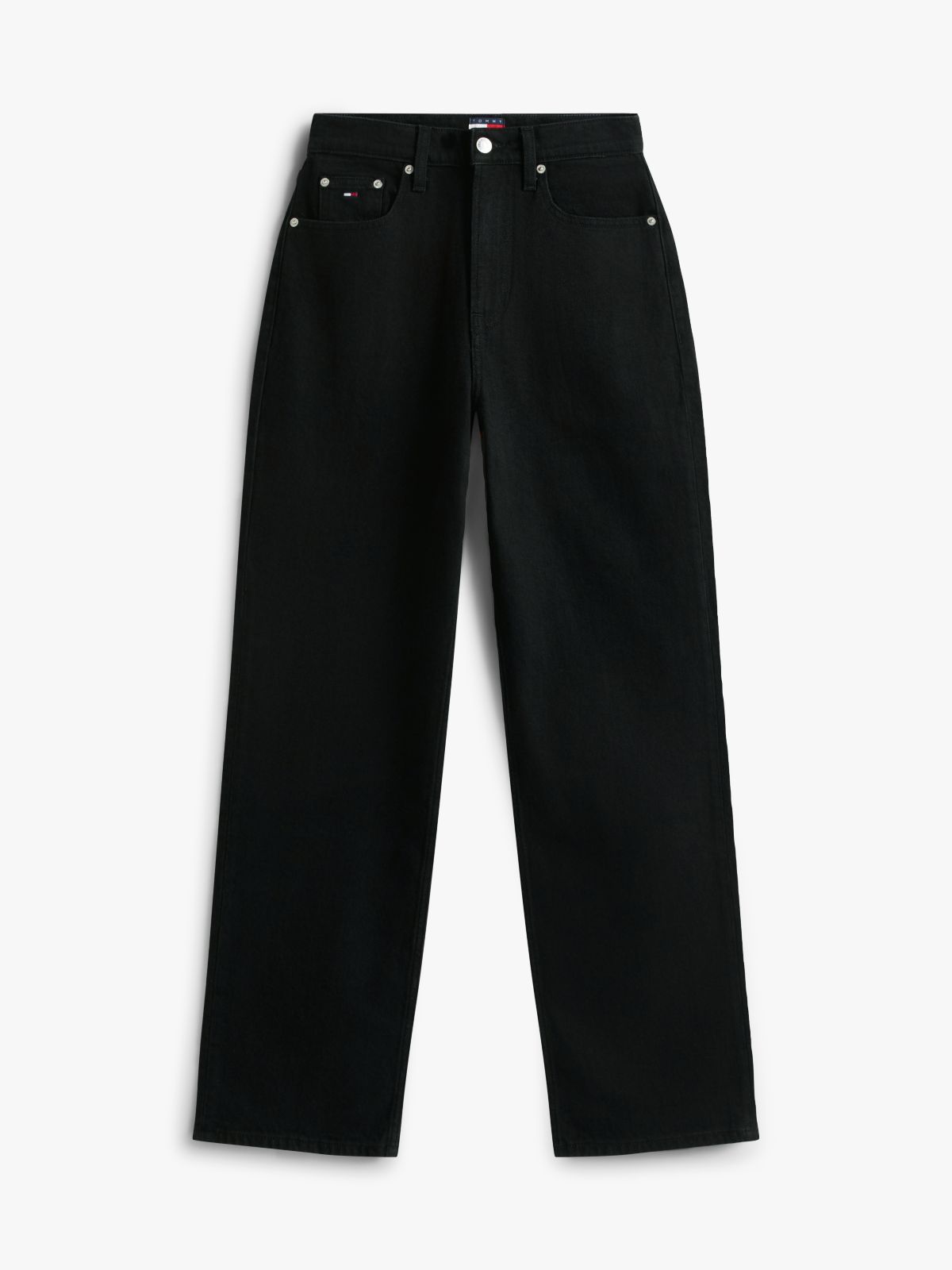 Layla High Rise Straight Black Jeans — Black