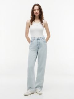 Layla High Rise Straight Jeans — Blue 1