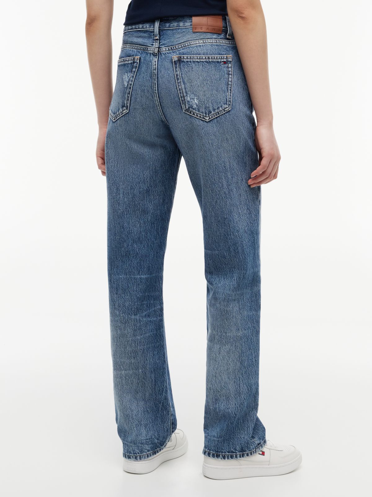 Kira Mid Rise Straight Vintage Jeans — Blue