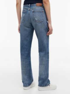 Kira Mid Rise Straight Vintage Jeans — Blue 4