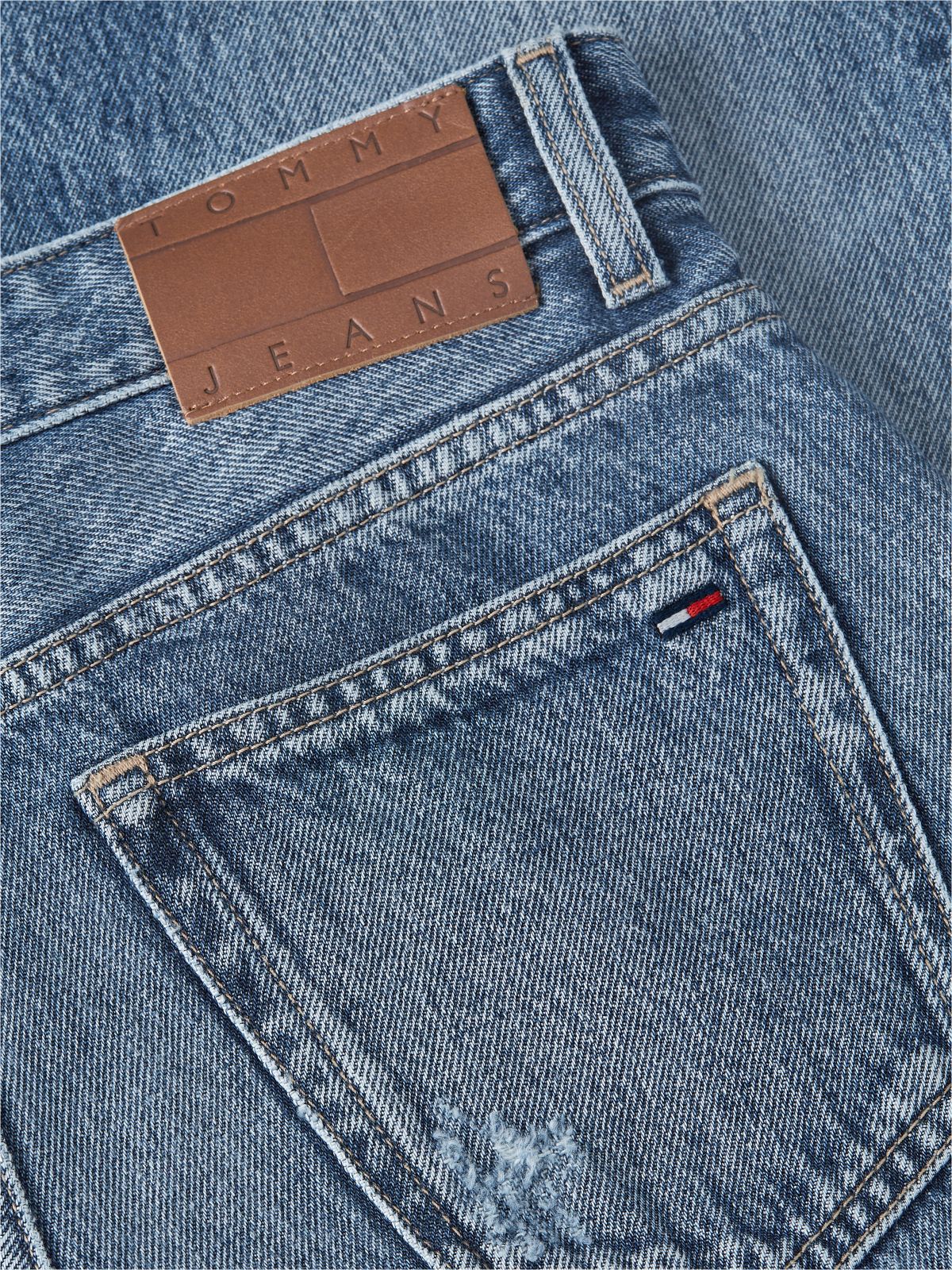 Kira Mid Rise Straight Vintage Jeans — Blue