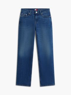 Sophie Low Rise Straight Whiskered Jeans — Blue 5
