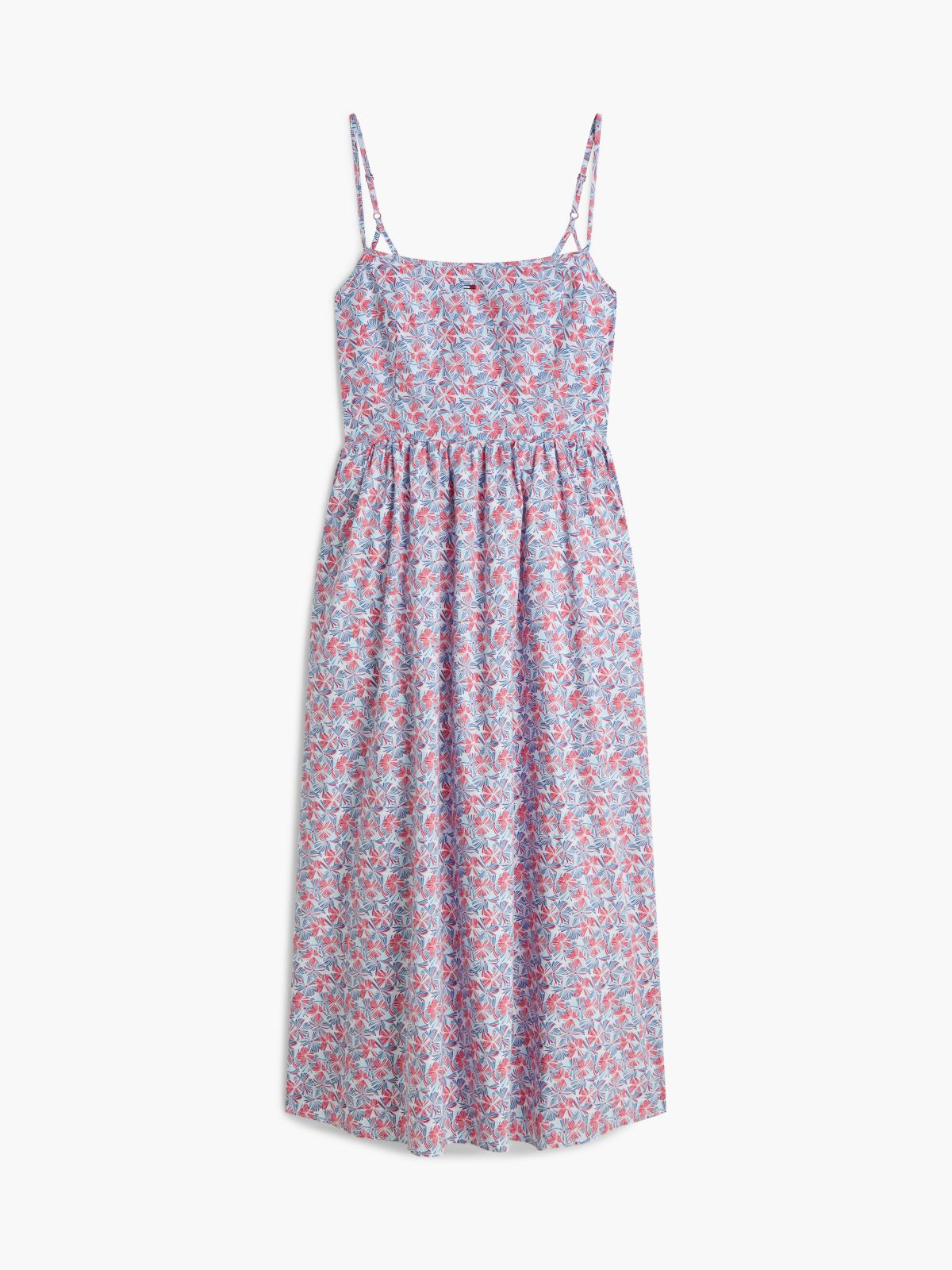 Crinkle Poplin Strap Maxi Dress — Multi
